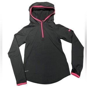 Nike Pro - Girl’s Youth Hooded Long Sleeve Active Wear Top